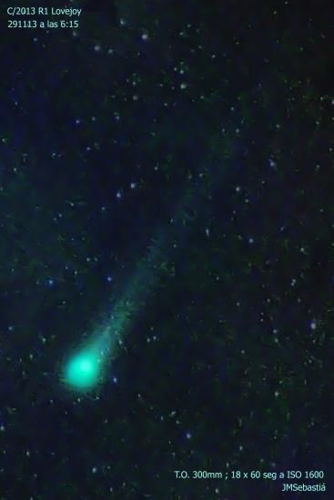 Cometa Lovejoy el 291113