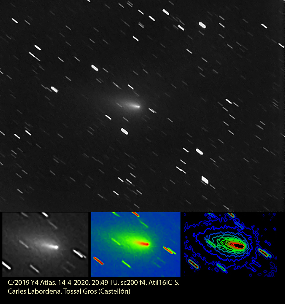 Desintegración del cometa C/2019 Y4 ATLAS