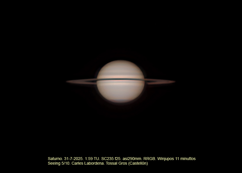 Saturno del 31-7-2025 Saturno del 31-7-2025